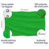 Plain Green Flag - Simple Green Flag - Double-Sided Print
