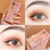 10 Colours Shimmering Matte Eyeshadow Makeup Palette Nude Glittering Pigment