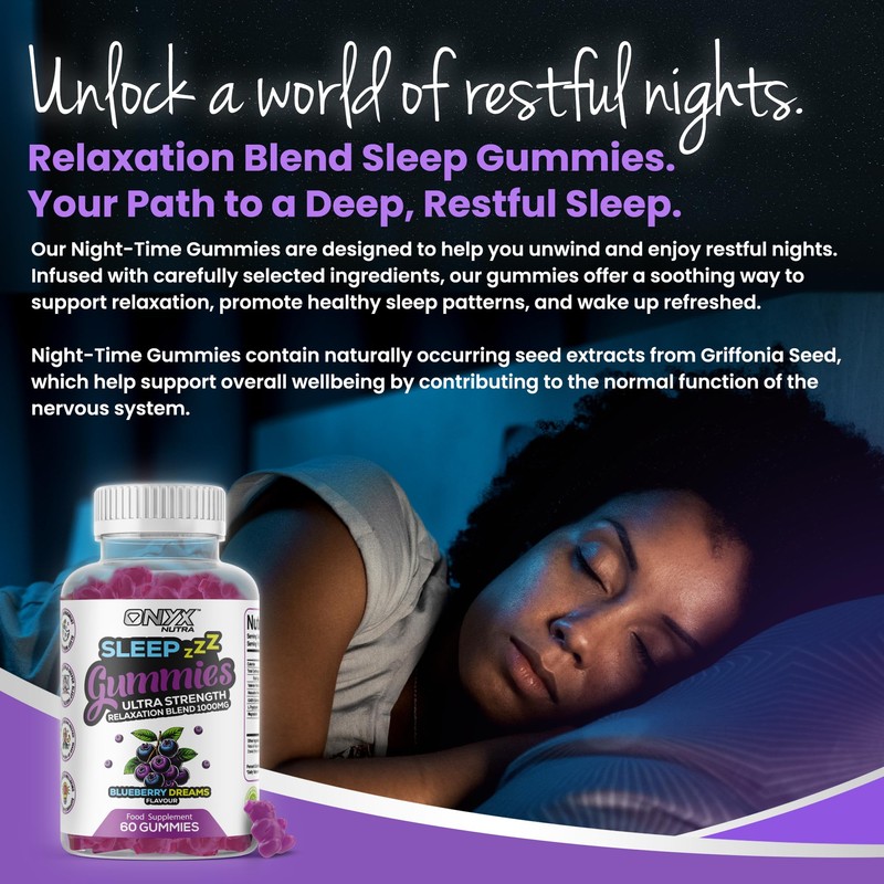 Sleep Gummies with Magnesium | Blueberry Dreams Flavour | Night