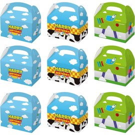 United-Unicorns 15 PCS Toy‑Inspired Cartoon Story Party Boxes – Gift Goodie Bags for Kids’ Toy‑Theme Birthday Decorations (Boys & Girls)