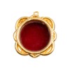 LivuX Mini Brass Gold Plated Reliquary - Diameter 2.5 cm