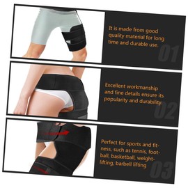 FRCOLOR 1Pc Adjustable Hip Guard Belt Durable Sports Protection Band for Fitness Calisthenics Lightweight Comfortable Leg Guard for Injury Prevention for Daily Use