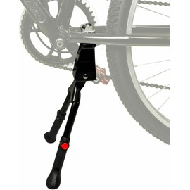 Bicycle Bipod Kickstand, Aluminium Alloy Rear Side Bicycle Kick Stand, Adjustable Height Bicycle Middle Bipod Support Kick Stand for Mountain Bike and Road Bike of 24Inch-28 Inch