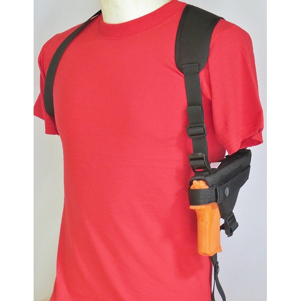 Shoulder Holster for Ruger LC9 MAX, LC9, LC9s, EC9s & LC380 Pistol with Underbarrel Laser Mounted on Gun