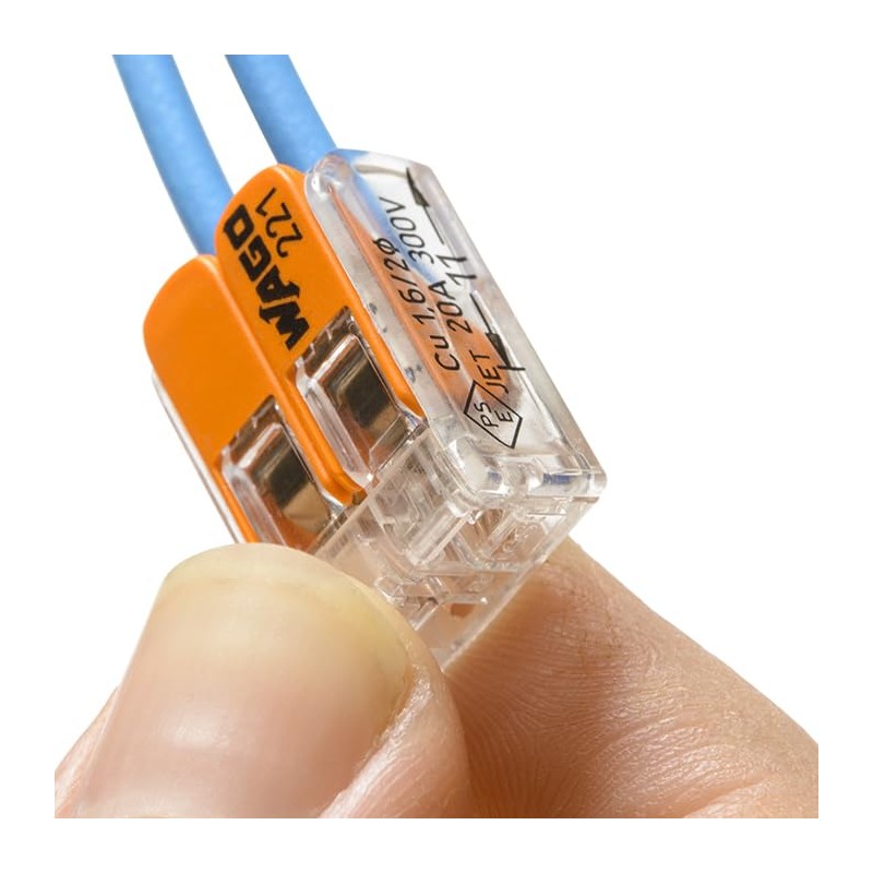 Wago - Blister pack of 40 automatic connection terminals, 2.3