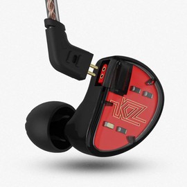 KZ AS10 Five-Driver Stereo High Fidelity in-Ear Musiciansâ€™ Monitors Removable Braided Audio Cable (Black Without Mic)