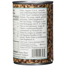 Eden Foods Black Eyed Peas, 398ml
