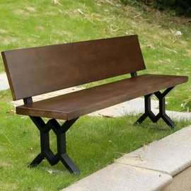 HEONITURE 16 Inch Metal Bench Legs,Backrest Bracket Set of 2,Ideal for DIY Projects with Butcher Block Countertops and Wood Slab Benches Indoor/Outdoor(W 17.8" x H16) (1, E)