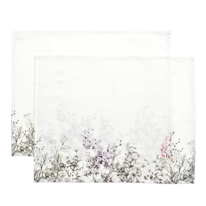 Style Decor Washable Cotton 100% Placemat, Set of 2, Fabric,