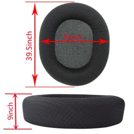 Arctis 9 Replacement Earpads Soft Ear Pads Compatible with SteelSeries Arctis9, Arctis7, Arctis5, Arctis3, Arctis1 and Arctis Pro Wireless Gaming Headphones (Black)