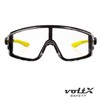 voltX 'QUAD' 4 in 1 CLEAR Lens Safety Glasses, with