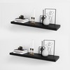 WELLAND WELLAND 60 inch Black Mission Floating Shelves for Wall,