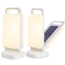 Lepwings Camping Lantern, Solar Lanterns, Rechargeable Emergency Light Dimmable Camping Essential with USB Charging – Lanterns for Power Outages Hurricane, Hiking, Fish, and Home - 2 Pack