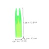 GRIRIW 16Pcs DIY Arrow Nocks Tails Transparent Blue Green White