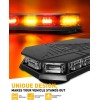406D Rooftop Emergency Strobe Light Bar 102 LED Amber/Red Mini