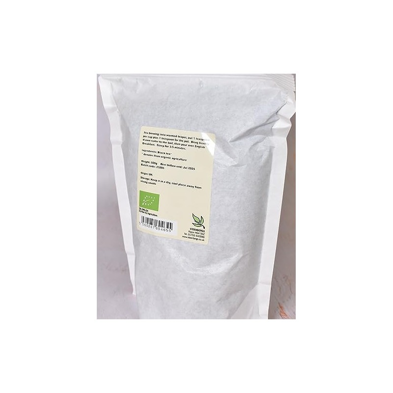 Steenbergs Organic English Breakfast Tea 500g, loose leaf