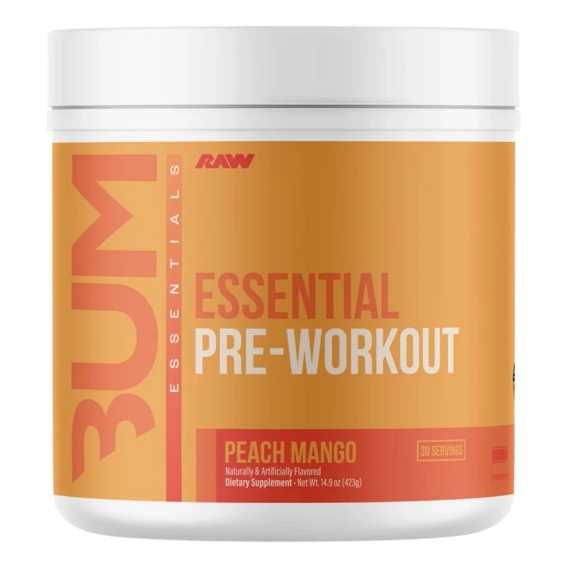 Raw Cbum Essential Pre Workout Pre Entreno 30 Servicios Sabor