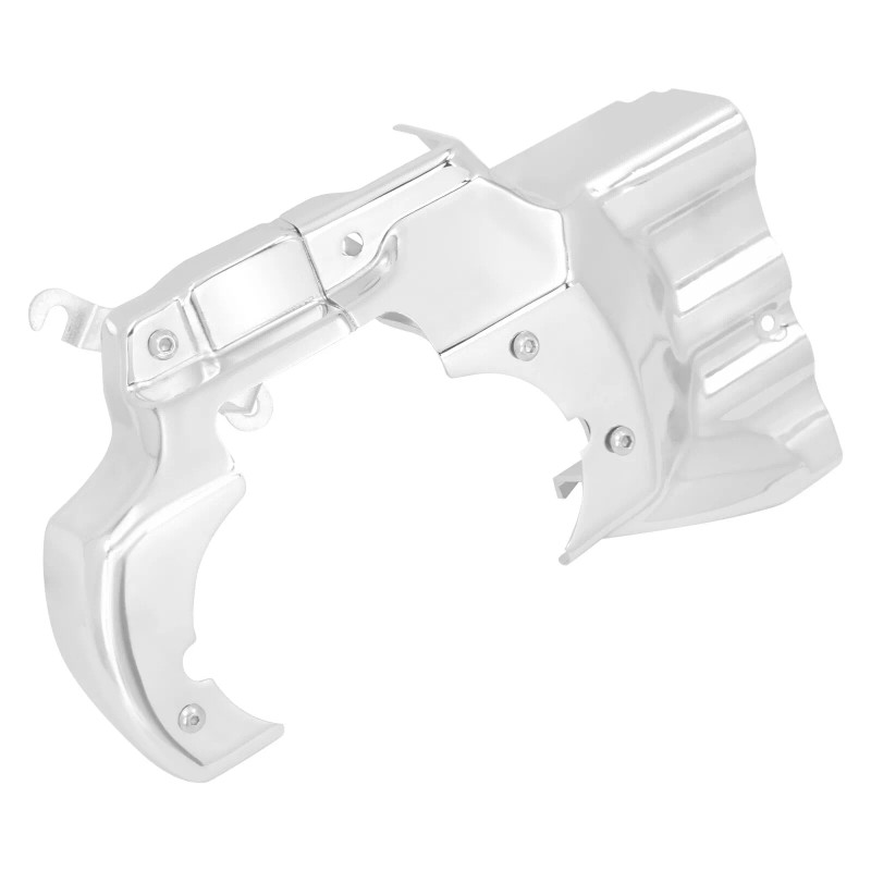 HCMOTORKU Chrome Engine Transmission Interface Cover Trim For Harley Softail