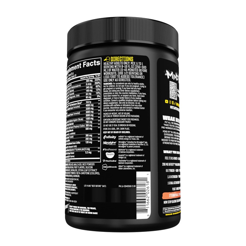 Mutant Mind FK - Epic Nootropic Pre-Workout - Brain Supplement