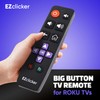 EZclicker Roku TV Remote | Big Button TV Remote Control