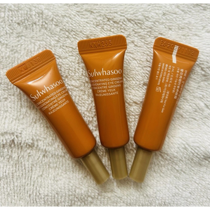 Sulwhasoo Concentrated Ginseng Rejuvenating Eye Cream 3ml x 3pcs Travel