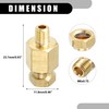 Partuto 1 Pc M6x0.75 Universal Brass Fitting Compression - Car