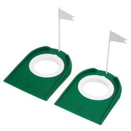 Generic 2pcs Golf Putting Cups with Flag Detachable Indoor Practice Discs for Enhanced Precision Lightweight and Portable Durable Design for Home Office Golf Training