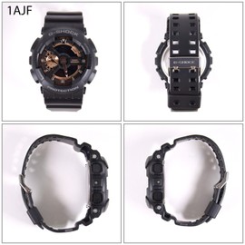 Casio Rose Gold Series GA-110RG-1AJF Watch, Rose Gold Series, Black, Dial color - black, watch
