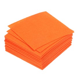 PATIKIL Soft Felt Sheets Fabric Craft Sheets Orange 4 Inch x 4 Inch for DIY, Hobby, Decoration Pack of 42