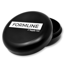 Formline Pocket Sized Smell Proof Container for Travel - Mini Aluminum Storage Jar Locks in Smelly Odor - Airtight & Waterproof (Black, Pocket Sized)