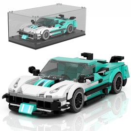 Mould King 27085 Technik Clamping Blocks Car Super Sports Car Building Blocks Set F8XX Spider Racing Car Model with Acrylic Display Case Gifts for 8+ Children and Adults (412 Pieces)