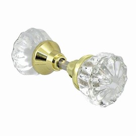 First Watch 1144-W Clear Acrylic Replacement Knobs That Looks Like Crystal Glass with Square Spindle Drive and Set Screws