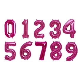 Northstar Balloons 59065 Number 2 Foil Balloons, See Description, Magenta