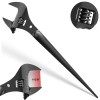 SAutoMarine 3239 16"Extra Wide Adjustable Spud Wrench,1-5/8" Jaw,CR-V Steel with