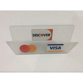 Credit card table sign