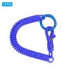 [PATIKIL] Elastic Coil Spring Keychains, Set of 4 Anti-lost Keychain