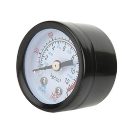 Air Compressor Pressure Gauge Gauge Display Black Iron Housing Diameter of Lower Bracket Approx. 42mm for Screw Piston Compressor