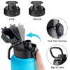 4 Pcs Auto Flip Lid Replacement for Wide Mouth, Bubba