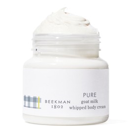Beekman 1802 Whipped Body Cream – Moisturizes & Softens Skin with Goat Milk, Mango Seed Butter & Vitamin E – 8 oz – Fragrance Free