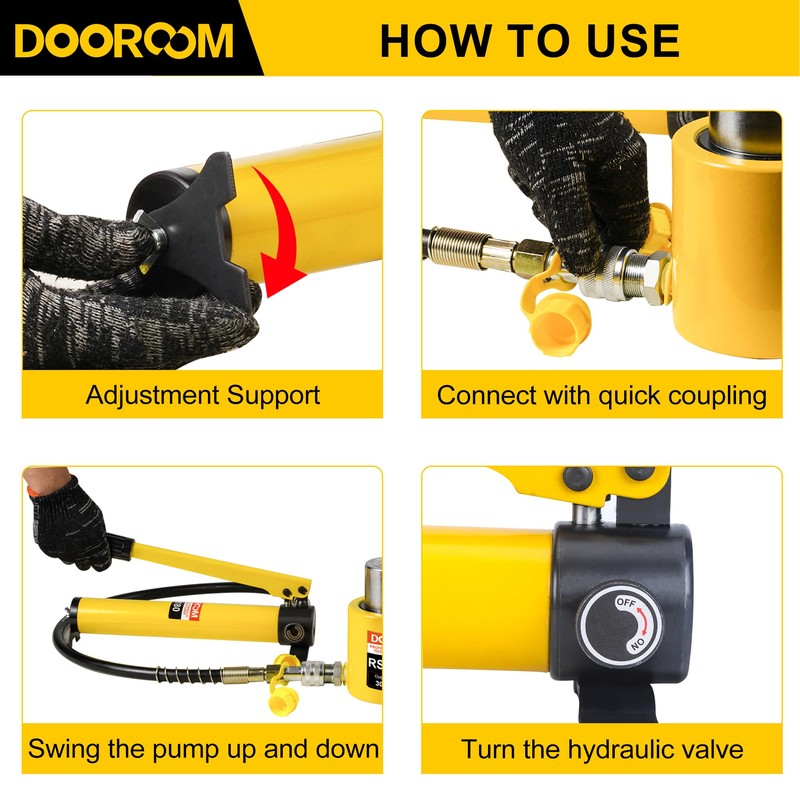 DOOROOM CP-180 Hydraulic Hand Pump,Hand Operated Pump Suitable for Separate