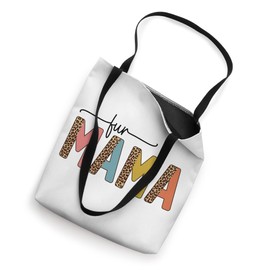 Fun Mama Colorful Leopard Print Graphics Tote Bag