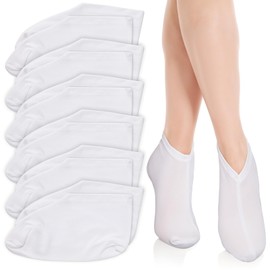 Gjinxi 6 Pairs Moisturizing Socks Overnight, Lotion Socks for Dry Feet, Cotton Moisture Enhancing Socks, Soft Spa Absorbing Socks for Foot Care, Cosmetic Therapy Socks for Women and Men
