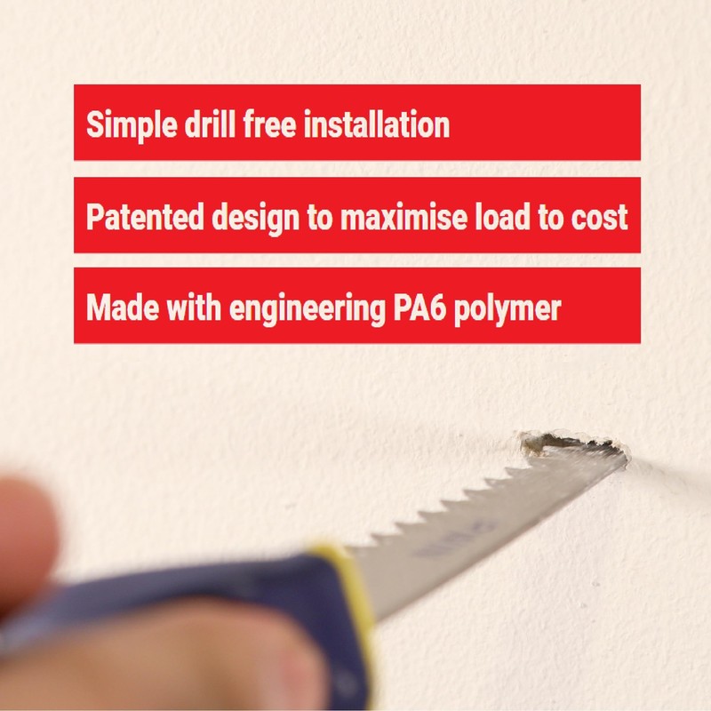 Boresite Heavy Duty Plasterboard Fixings (Box of 10 Fixings &