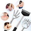 Yeipis 3 Pack Back Scratcher Metal Portable Telescoping with Rubber