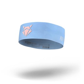 INCYLENCE Headband Slim Sports Headband for Men and Women Made of High-Quality Italian Fibres, Antibacterial Odourless, Spring, Summer, Autumn, Winter (Blue Light Pink)