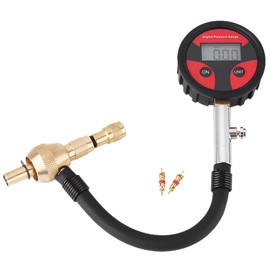 Car Motorcycle Bicycle Truck Tyre LCD Digital Pressure Gauge with Tyre Core