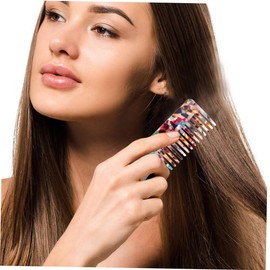 PACKOVE 2pcs Wide Tooth Static Combs for Women Detangling Hair Styling Tools for Wet and Dry Curly Hair Lightweight Compact Design