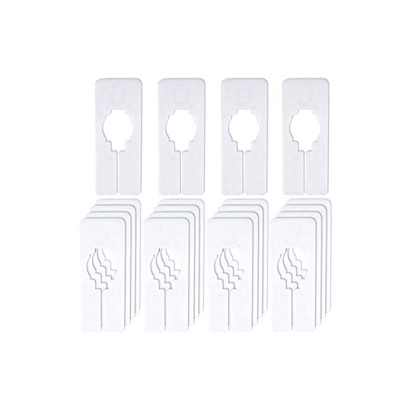 Only Hangers Clothing Rack Blank Rectangular Dividers - 20 Blank