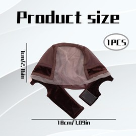 Wig Caps to Hold Wig in Place, Lace Front Wig Grip Cap, U-Shaped Velvet Design to Hold in Place, Breathable Non-slip, Comfortable Hair Accessory for Daily Use (Brown) ﻿
