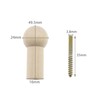eMagTech 12PCS Wooden Coat Peg with Screws Natural Wood Hook
